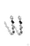 Trendy Twists - Black Post Earring