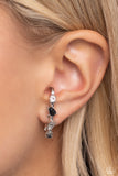 Trendy Twists - Black Post Earring