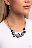 Twinkling Tables - Black Necklace
