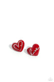 Glimmering Love - Red Post Earring