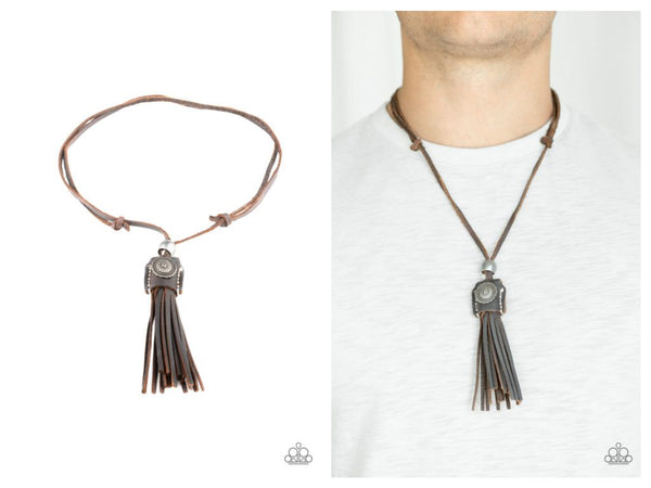 Old Town Road - Brown Necklace