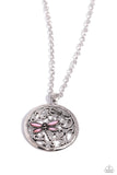 Dragonfly Daydream - Pink Necklace