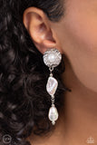 Modest MVP - White Clip-on Earring