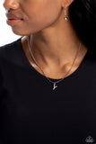 Seize the Initial - Silver Initial Necklace - Y