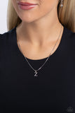 Seize the Initial - Silver Initial Necklace - Z