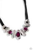 Sliding Splendor - Pink Necklace