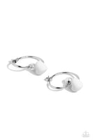 Romantic Representative - White Hoop Earring