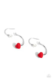 Romantic Representative - Red Hoop Earring