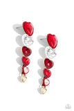 Cascading Casanova - Red Post Earring