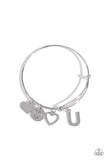 Making It INITIAL - Silver Bracelet - U