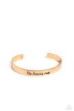He Hears - Gold Bracelet
