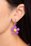 More FLOWER To You! - Purple Hoop Earring