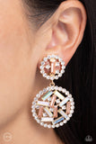 Gasp-Worthy Glam - Gold Clip-on Earring