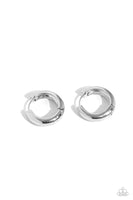 Simply Sinuous - Silver Hinge Hoop Earring