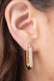 Generating Glitter - Gold Hinge Hoop Earring