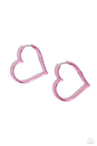 Loving Legend - Pink Hinge Hoop Earring