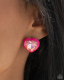 Heartfelt Haute - Pink Post Earring