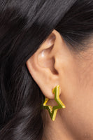 In A Galaxy STAR, STAR Away - Yellow Hoop Earring