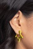 In A Galaxy STAR, STAR Away - Yellow Hoop Earring