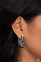 Loving Legend - Blue Hoop Earring