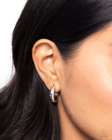 Perceptive Polish - White Hoop Earring