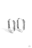 Sinuous Silhouettes - Silver Hinge Hoop Earring