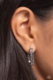 Sinuous Silhouettes - Silver Hinge Hoop Earring