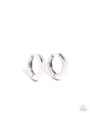 Monochromatic Makeover - Silver Hoop Earring