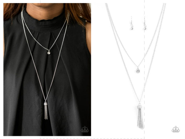 White Tassel Necklace