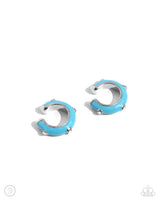 Coastal Color - Blue Cuff Earring