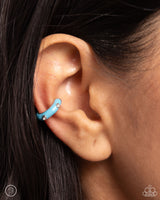 Coastal Color - Blue Cuff Earring