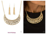 Moroccan Moon - Gold Necklace