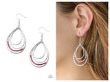 Start Each Day With Sparkle - Red Earring
