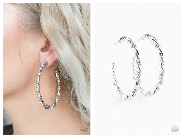 Street Mod - Silver Hoop Earring