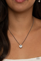 What A Gem - Gunmetal Necklace