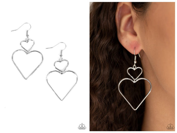 Heartbeat Harmony - Silver Earring