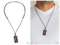 Mountain Scout - Brown Necklace