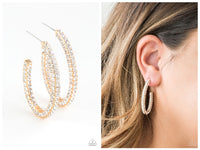 Big Winner - Gold Hoop Earring