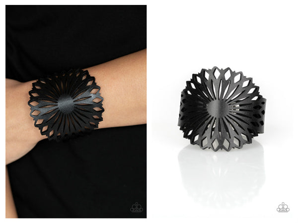 Wildflower Garden - Black Bracelet