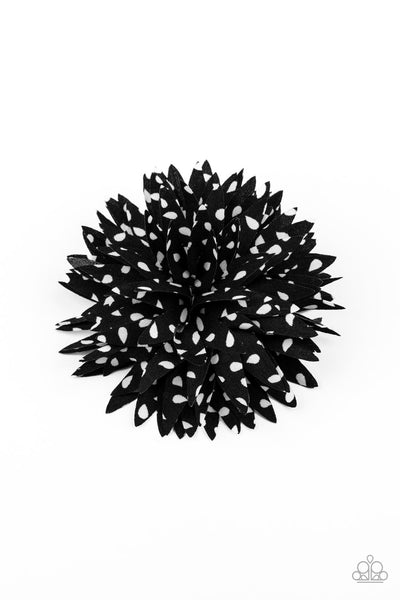 Polka Panache - Black Hair Clip