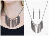 In For The Long RUNWAY - Black Necklace