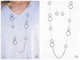 Hoop and Hoppin - Black Necklace