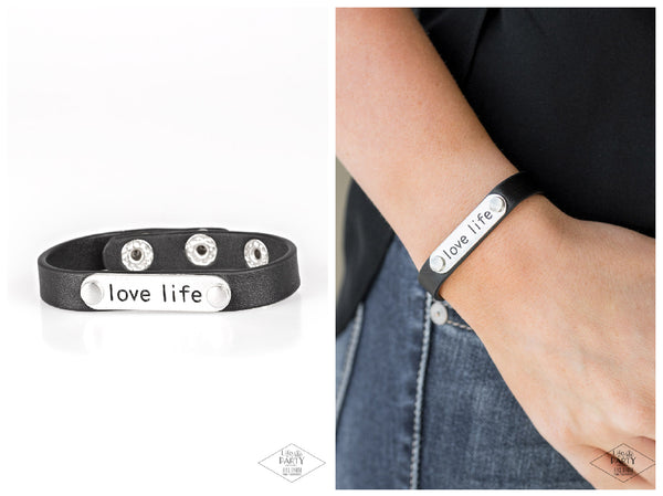 Love Life - Black Bracelet
