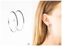 Chic Classic - Black Hoop Earring