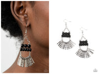 A FLARE For Fierceness - Black Earring