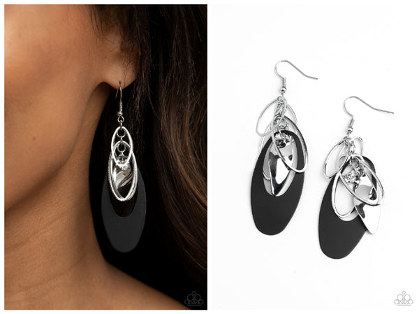Ambitious Allure - Black Earring