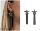 Superstar Solo - Black Post Earring