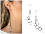 Demurely Dazzling - Black Earring