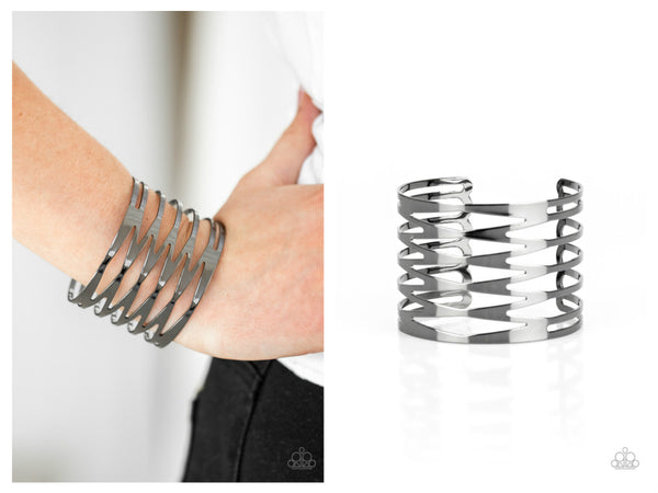 Keep Them On Edge - Black Bracelet