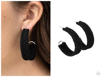 Rural Guru - Black Hoop Earring